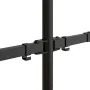 Soporte para monitor doble acero negro VESA 75/100 mm de vidaXL, Soportes para monitores y televisor - Ref: Foro24-358008, Pr...
