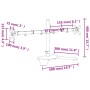 Soporte para monitor doble acero negro VESA 75/100 mm de vidaXL, Soportes para monitores y televisor - Ref: Foro24-358008, Pr...