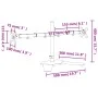 Soporte para monitor doble acero negro VESA 75/100 mm de vidaXL, Soportes para monitores y televisor - Ref: Foro24-358008, Pr...