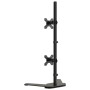 Soporte para monitor doble acero negro VESA 75/100 mm de vidaXL, Soportes para monitores y televisor - Ref: Foro24-358007, Pr...