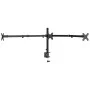 Soporte para monitor triple acero negro VESA 75/100 mm de vidaXL, Soportes para monitores y televisor - Ref: Foro24-358003, P...