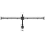 Soporte para monitor triple acero negro VESA 75/100 mm de vidaXL, Soportes para monitores y televisor - Ref: Foro24-358003, P...