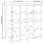 Botellero para 20 botellas madera maciza pino 46,5x23x46,5 cm de vidaXL, Botelleros - Ref: Foro24-353751, Precio: 63,95 €, De...