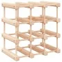 Wine rack for 12 bottles solid pine wood 36x23x36 cm by vidaXL, Wine racks - Ref: Foro24-353750, Price: 39,99 €, Discount: %
