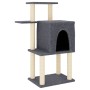 Rascador para gatos con postes de sisal gris oscuro 97 cm de vidaXL, Mobiliario para gatos - Ref: Foro24-172066, Precio: 45,8...