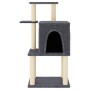 Rascador para gatos con postes de sisal gris oscuro 97 cm de vidaXL, Mobiliario para gatos - Ref: Foro24-172066, Precio: 45,8...