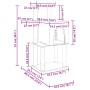 Rascador para gatos con postes de sisal gris oscuro 97 cm de vidaXL, Mobiliario para gatos - Ref: Foro24-172066, Precio: 45,8...