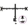 Soporte para monitor doble acero negro VESA 75/100 mm de vidaXL, Soportes para monitores y televisor - Ref: Foro24-358002, Pr...