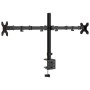 Soporte para monitor doble acero negro VESA 75/100 mm de vidaXL, Soportes para monitores y televisor - Ref: Foro24-358002, Pr...