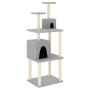 Rascador para gatos con postes de sisal gris claro 167 cm de vidaXL, Mobiliario para gatos - Ref: Foro24-172068, Precio: 54,3...