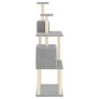 Rascador para gatos con postes de sisal gris claro 167 cm de vidaXL, Mobiliario para gatos - Ref: Foro24-172068, Precio: 54,3...
