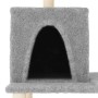 Rascador para gatos con postes de sisal gris claro 167 cm de vidaXL, Mobiliario para gatos - Ref: Foro24-172068, Precio: 54,3...