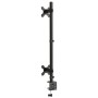 Soporte para monitor doble acero negro VESA 75/100 mm de vidaXL, Soportes para monitores y televisor - Ref: Foro24-358000, Pr...