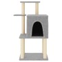 Rascador para gatos con postes de sisal gris claro 97 cm de vidaXL, Mobiliario para gatos - Ref: Foro24-172065, Precio: 37,34...