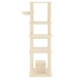 Rascador para gatos con postes de sisal crema 154 cm de vidaXL, Mobiliario para gatos - Ref: Foro24-172055, Precio: 92,41 €, ...