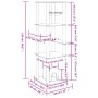 Rascador para gatos con postes de sisal crema 154 cm de vidaXL, Mobiliario para gatos - Ref: Foro24-172055, Precio: 92,41 €, ...