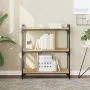 Librería 3 estantes madera ingeniería roble Sonoma 76x32x88 cm de vidaXL, Librerías y estanterías - Ref: Foro24-833931, Preci...