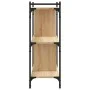 Librería 3 estantes madera ingeniería roble Sonoma 76x32x88 cm de vidaXL, Librerías y estanterías - Ref: Foro24-833931, Preci...