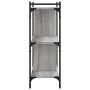Librería 3 estantes madera ingeniería gris Sonoma 76x32x88 cm de vidaXL, Librerías y estanterías - Ref: Foro24-833933, Precio...