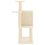 Rascador para gatos con postes de sisal color crema 97 cm de vidaXL, Mobiliario para gatos - Ref: Foro24-172064, Precio: 45,8...