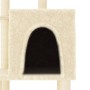 Rascador para gatos con postes de sisal color crema 97 cm de vidaXL, Mobiliario para gatos - Ref: Foro24-172064, Precio: 45,8...