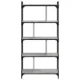 Librería 5 estantes madera ingeniería gris Sonoma 76x32x158 cm de vidaXL, Librerías y estanterías - Ref: Foro24-833943, Preci...