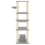 Rascador para gatos con postes de sisal gris claro 154 cm de vidaXL, Mobiliario para gatos - Ref: Foro24-172056, Precio: 82,2...