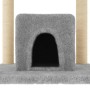 Rascador para gatos con postes de sisal gris claro 154 cm de vidaXL, Mobiliario para gatos - Ref: Foro24-172056, Precio: 82,2...