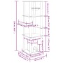 Rascador para gatos con postes de sisal gris claro 154 cm de vidaXL, Mobiliario para gatos - Ref: Foro24-172056, Precio: 82,2...