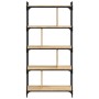 Librería 5 estantes madera ingeniería roble Sonoma 76x32x158 cm de vidaXL, Librerías y estanterías - Ref: Foro24-833941, Prec...