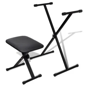 Juego de taburete y soporte ajustable para teclado de vidaXL, Banquetas y taburetes - Ref: Foro24-70032, Precio: 61,47 €, Des...