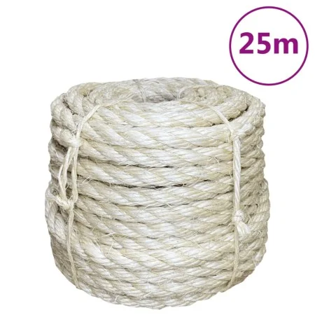 100% sisal rope 14 mm 25 m by vidaXL, Ropes and metal cords - Ref: Foro24-155031, Price: 36,94 €, Discount: %