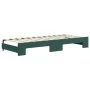 Trundle sofa bed with drawers dark green velvet 80x200 cm by vidaXL, Beds and slatted bases - Ref: Foro24-3196996, Price: 457...
