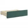 Trundle sofa bed with drawers dark green velvet 80x200 cm by vidaXL, Beds and slatted bases - Ref: Foro24-3196996, Price: 457...