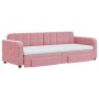 Sofá cama nido con cajones terciopelo rosa 80x200 cm de vidaXL, Camas y somieres - Ref: Foro24-3196997, Precio: 464,91 €, Des...