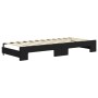 Sofá cama nido con cajones terciopelo negro 80x200 cm de vidaXL, Camas y somieres - Ref: Foro24-3196998, Precio: 483,32 €, De...