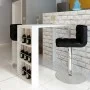High gloss white kitchen table with bottle shelves by vidaXL, Kitchen and dining tables - Ref: Foro24-240820, Price: 144,43 €...