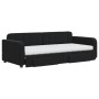 Sofá cama nido con cajones terciopelo negro 90x200 cm de vidaXL, Camas y somieres - Ref: Foro24-3197005, Precio: 483,01 €, De...
