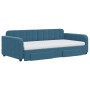 Sofá cama nido con cajones terciopelo azul 100x200 cm de vidaXL, Camas y somieres - Ref: Foro24-3197007, Precio: 476,15 €, De...