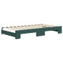 Sofá cama nido con cajones terciopelo verde oscuro 100x200 cm de vidaXL, Camas y somieres - Ref: Foro24-3197010, Precio: 474,...