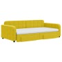 Sofá cama nido con cajones terciopelo amarillo 100x200 cm de vidaXL, Camas y somieres - Ref: Foro24-3197013, Precio: 477,09 €...