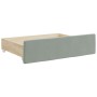 Sofá cama nido con cajones terciopelo gris claro 90x190 cm de vidaXL, Camas y somieres - Ref: Foro24-3197014, Precio: 447,00 ...