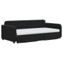 Sofá cama nido con cajones terciopelo negro 90x190 cm de vidaXL, Camas y somieres - Ref: Foro24-3197016, Precio: 453,00 €, De...