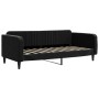 Sofá cama con colchón terciopelo negro 90x190 cm de vidaXL, Camas y somieres - Ref: Foro24-3197054, Precio: 304,84 €, Descuen...