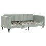 Sofá cama con colchón terciopelo gris claro 90x190 cm de vidaXL, Camas y somieres - Ref: Foro24-3197052, Precio: 300,98 €, De...