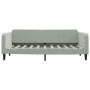 Sofá cama con colchón terciopelo gris claro 90x190 cm de vidaXL, Camas y somieres - Ref: Foro24-3197052, Precio: 300,98 €, De...