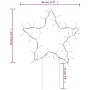 Estrella de luz decorativa Navidad con estacas 50 LED 29 cm de vidaXL, Luces de Navidad - Ref: Foro24-357717, Precio: 30,63 €...