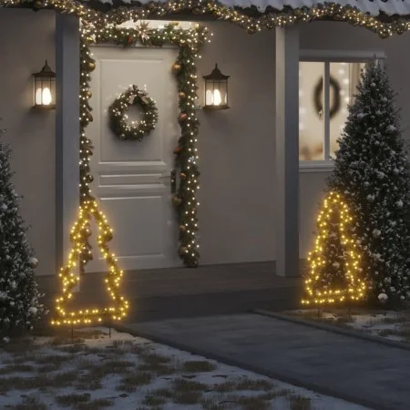 Árbol de Navidad luces decorativas con estacas 115 LED 90 cm de vidaXL, Luces de Navidad - Ref: Foro24-357727, Precio: 36,78 ...