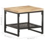Mesa auxiliar de madera maciza de mango 40x40x35 cm en Mesas auxiliares | Comprar online en Foru.es