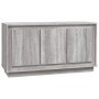 Aparador madera contrachapada gris Sonoma 102x35x55 cm de vidaXL, Aparadores - Ref: Foro24-831891, Precio: 104,19 €, Descuent...